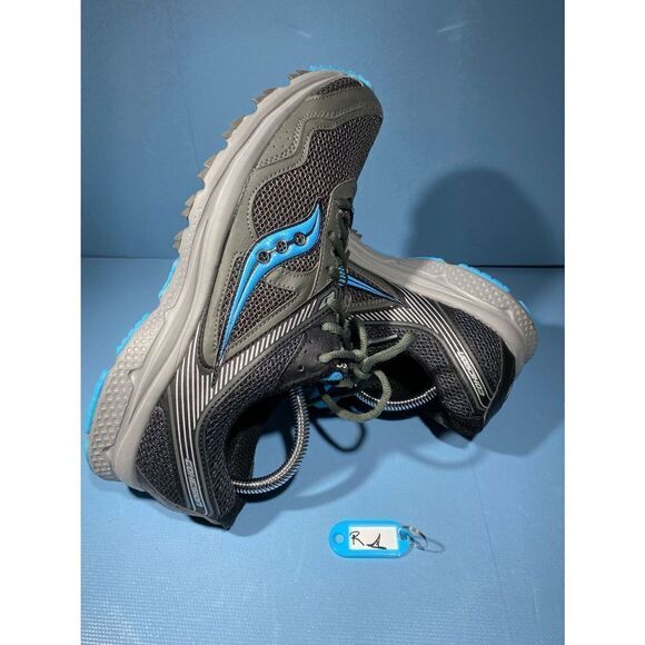 Saucony - Cohesion 10 Grey Blue Black Running Shoes - Women's 12 - S15339-10 - Picture 1 of 7